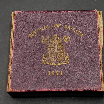 【淘币小摊】实时拍第八百七十四拍   银币散币场    每周一统一发货 - 英国1951年乔治六世镍马剑5先令纪念币红盒证