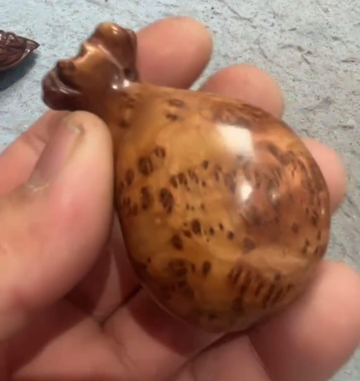 麻梨疙瘩钱袋子把件（挂件）