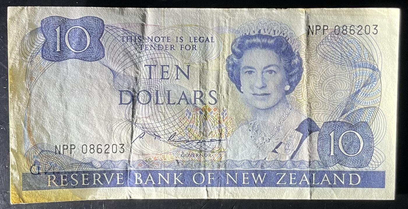 小福收藏拍卖第201期 流通品相裸钞 特惠场 本场拍卖美洲大洋洲非洲亚洲纸币【佣金仅收2% 不设最低佣金 全场包邮】 新西兰 10元 