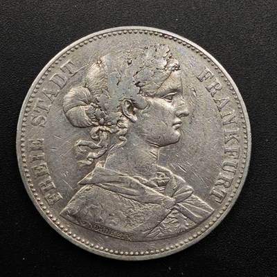 【淘币小摊】实时拍第八百七十三拍   银币套币场    每周一统一发货 - 德国1862年法兰克福1泰勒银币