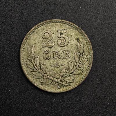 【淘币小摊】实时拍第八百七十四拍   银币散币场    每周一统一发货 - 瑞典1938年25欧尔银币