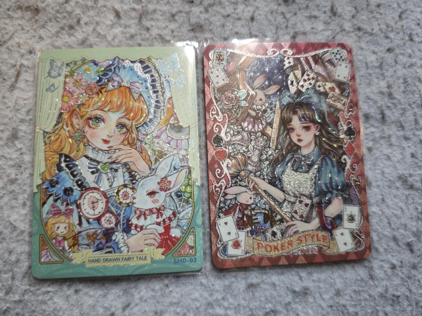 【随心含颖卡拍55期】卡游/集卡社/卡卡沃 抽卡机专场拍卖【无佣金】 潮卡会 爱丽丝 印签卡2张