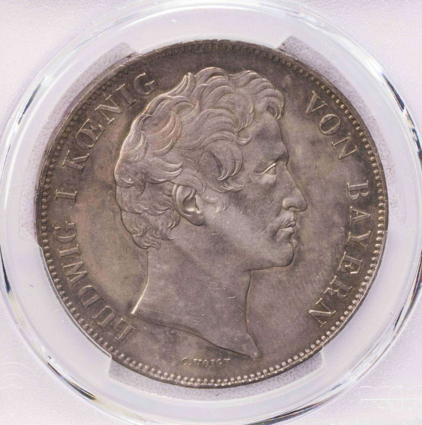 PCGS-AUD 1845巴伐利亚皇孙2泰勒银币