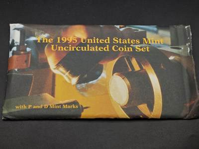 【淘币小摊】实时拍第八百七十三拍   银币套币场    每周一统一发货 - 美国1995年塑封套币