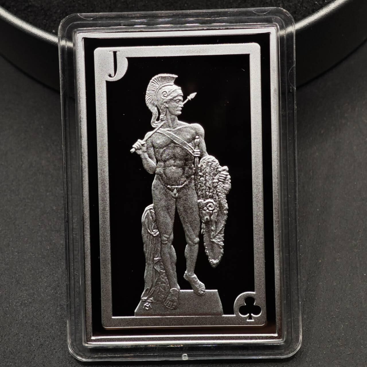 【淘币小摊】实时拍第八百七十三拍   银币套币场    每周一统一发货 喀麦隆2016年2500中非法郎部分彩色精制银币 同花顺-草头J 17.5克999银 发行量：599 盒证全