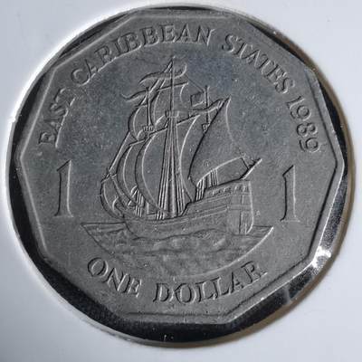 沼泽如烟--第1006场 - 东加勒比1989年一元