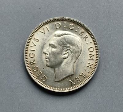 《崇甫堂》一精品外币专场⑧ - 英国1946年乔治六世1先令银币 KM#854