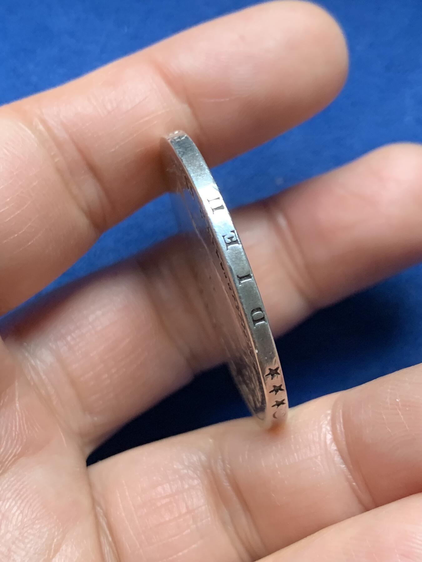 《竞宝斋》第466场 周日，周一 2场连拍 （全场包邮）欢迎送拍 法兰西1831年w版路易菲利普国王5法郎银币