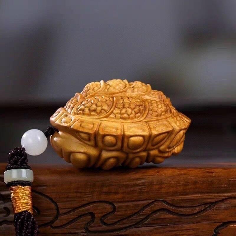 崖柏精雕 富甲天下 尺寸4.8cm