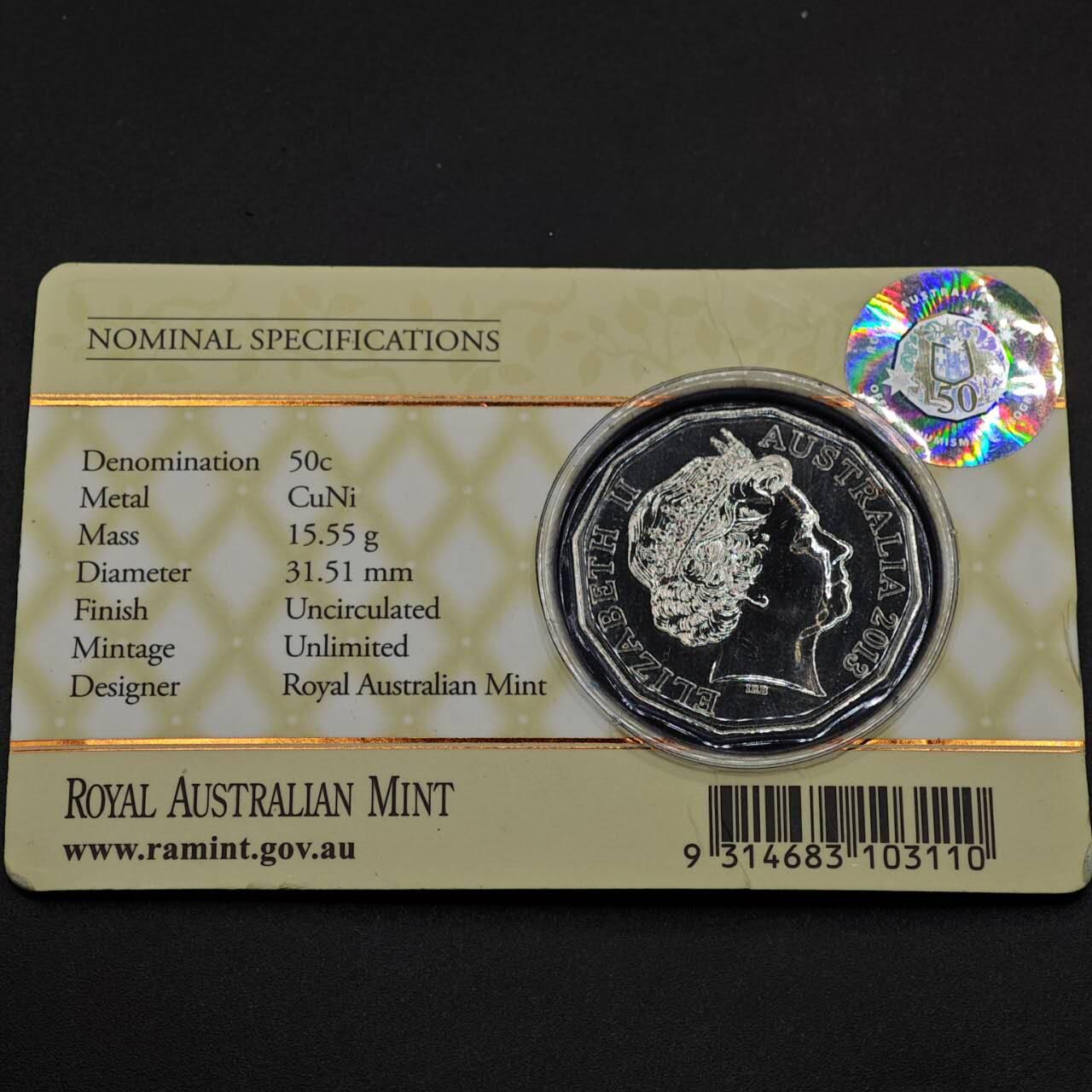 【淘币小摊】实时拍第八百七十四拍   银币散币场    每周一统一发货 澳大利亚2013年剑桥公爵孩子诞生50纪念币卡册