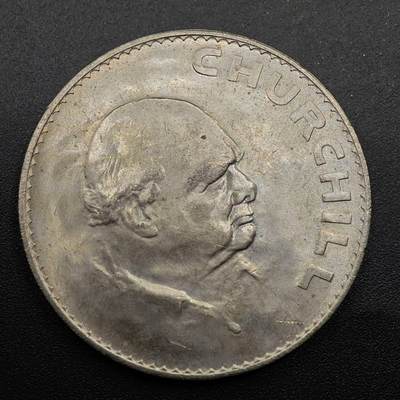 【淘币小摊】实时拍第八百七十四拍   银币散币场    每周一统一发货 - 英国1965年丘吉尔克朗纪念币