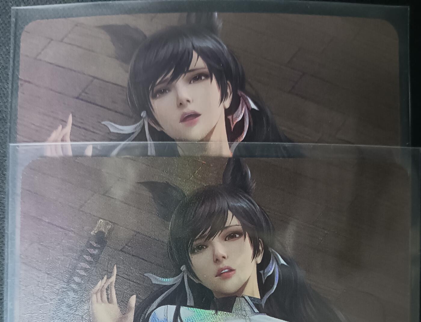 花开卡拍第61期（3月7号周六截拍，品控勿拍!!!拍品不寄存，运费5元（新疆需补运费差价或顺丰到付），自制卡难免瑕疵，可能存在轻微撞角爆边等出厂瑕疵，品控介意勿拍！） 墨卡早期艺术对卡 2张彩闪