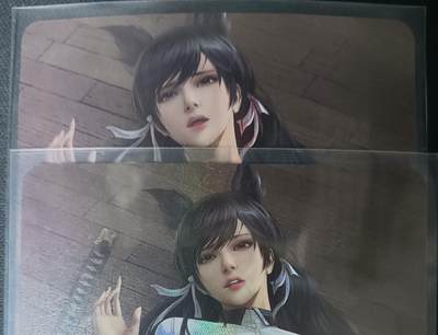 花开卡拍第61期（3月7号周六截拍，品控勿拍!!!拍品不寄存，运费5元（新疆需补运费差价或顺丰到付），自制卡难免瑕疵，可能存在轻微撞角爆边等出厂瑕疵，品控介意勿拍！） - 墨卡早期艺术对卡 2张彩闪