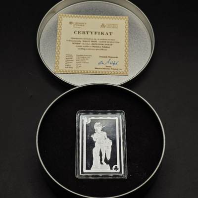 【淘币小摊】实时拍第八百七十三拍   银币套币场    每周一统一发货 - 喀麦隆2016年2500中非法郎部分彩色精制银币 同花顺-草头J 17.5克999银 发行量：599 盒证全