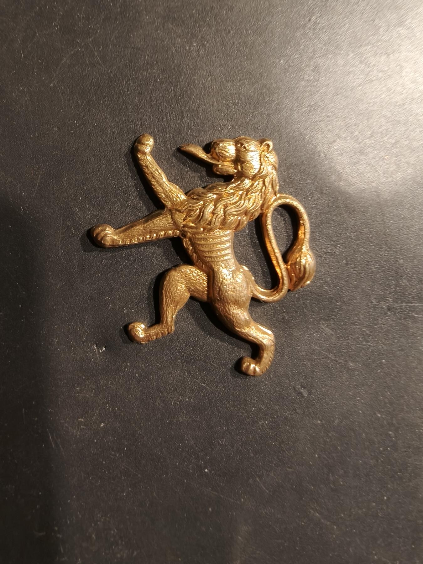 老王徽章第185期 比利时二战自由比利时军团帽徽