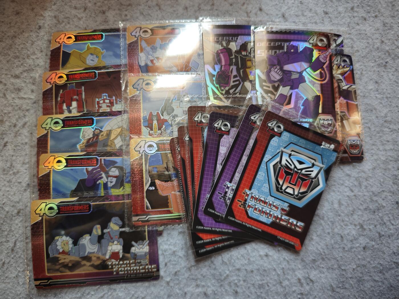 【随心含颖卡拍55期】卡游/集卡社/卡卡沃 抽卡机专场拍卖【无佣金】 卡游 变形金刚40周年纪念卡十几张