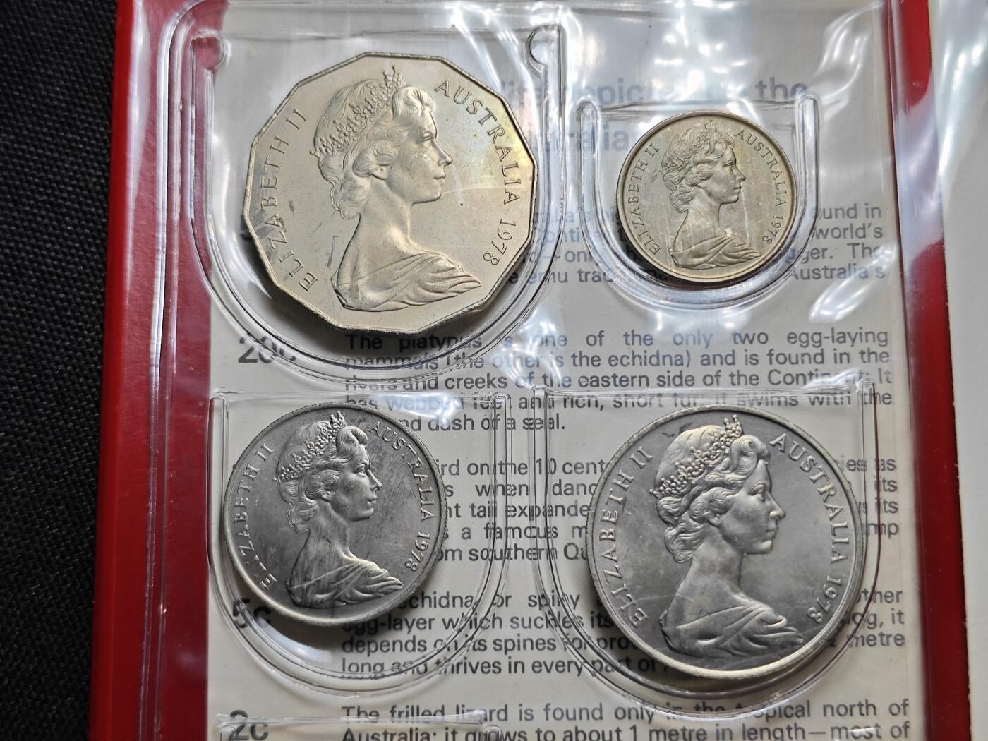 KK钱币收藏小铺   套币 批量/好品散币专场 2月预留时间 周末发货  1978澳大利亚大小面值清年一套 好品