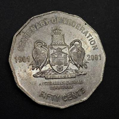 【淘币小摊】实时拍第八百七十四拍   银币散币场    每周一统一发货 - 澳大利亚2011年联邦百年50分纪念币