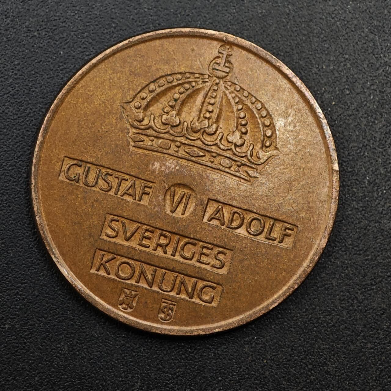 【淘币小摊】实时拍第八百七十四拍   银币散币场    每周一统一发货 瑞典1960年5欧尔铜币