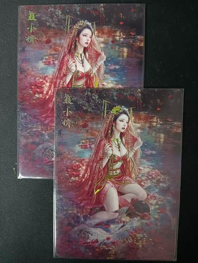 花开卡拍第61期（3月7号周六截拍，品控勿拍!!!拍品不寄存，运费5元（新疆需补运费差价或顺丰到付），自制卡难免瑕疵，可能存在轻微撞角爆边等出厂瑕疵，品控介意勿拍！） - 燎原 焱卡 人间传 双服饰 幻普 聂小倩2张