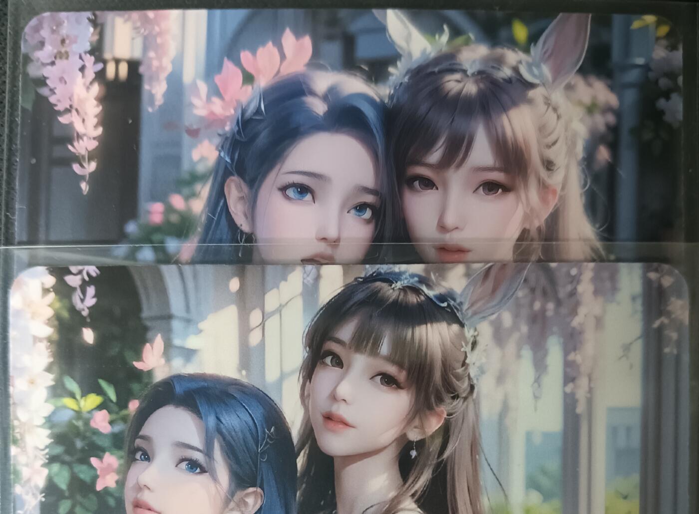 花开卡拍第61期（3月7号周六截拍，品控勿拍!!!拍品不寄存，运费5元（新疆需补运费差价或顺丰到付），自制卡难免瑕疵，可能存在轻微撞角爆边等出厂瑕疵，品控介意勿拍！） 艺术甄选国漫阿银小舞一对