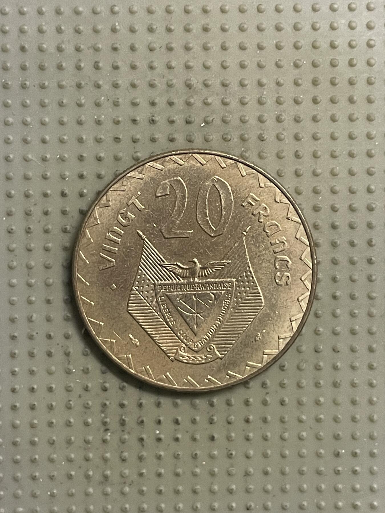 2026年第29场各国散币拍卖（总第179场） 卢旺达1977年20法郎