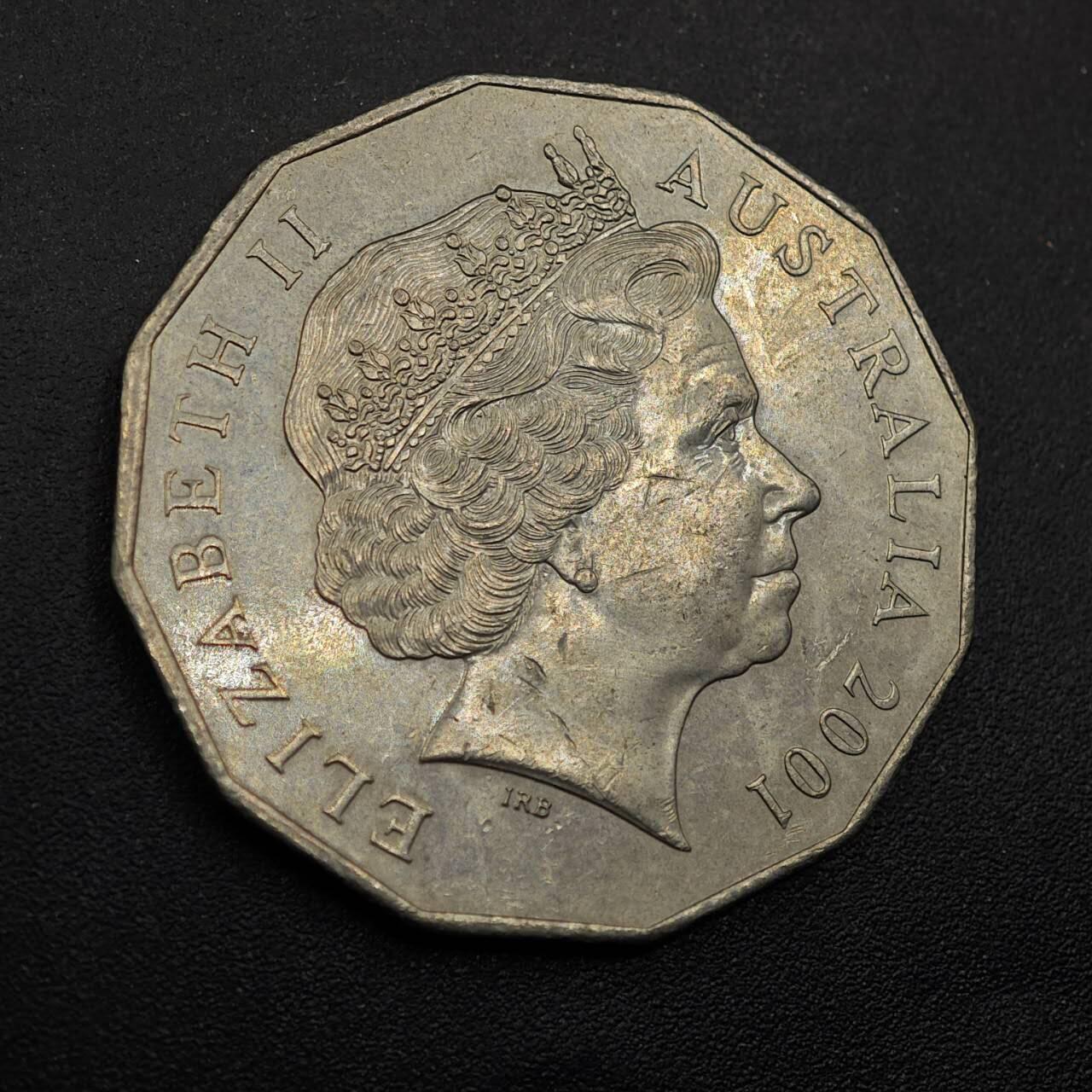 【淘币小摊】实时拍第八百七十四拍   银币散币场    每周一统一发货 澳大利亚2011年联邦百年50分纪念币