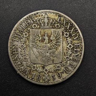 【淘币小摊】实时拍第八百七十三拍   银币套币场    每周一统一发货 - 德国1839年普鲁士1/6泰勒银币