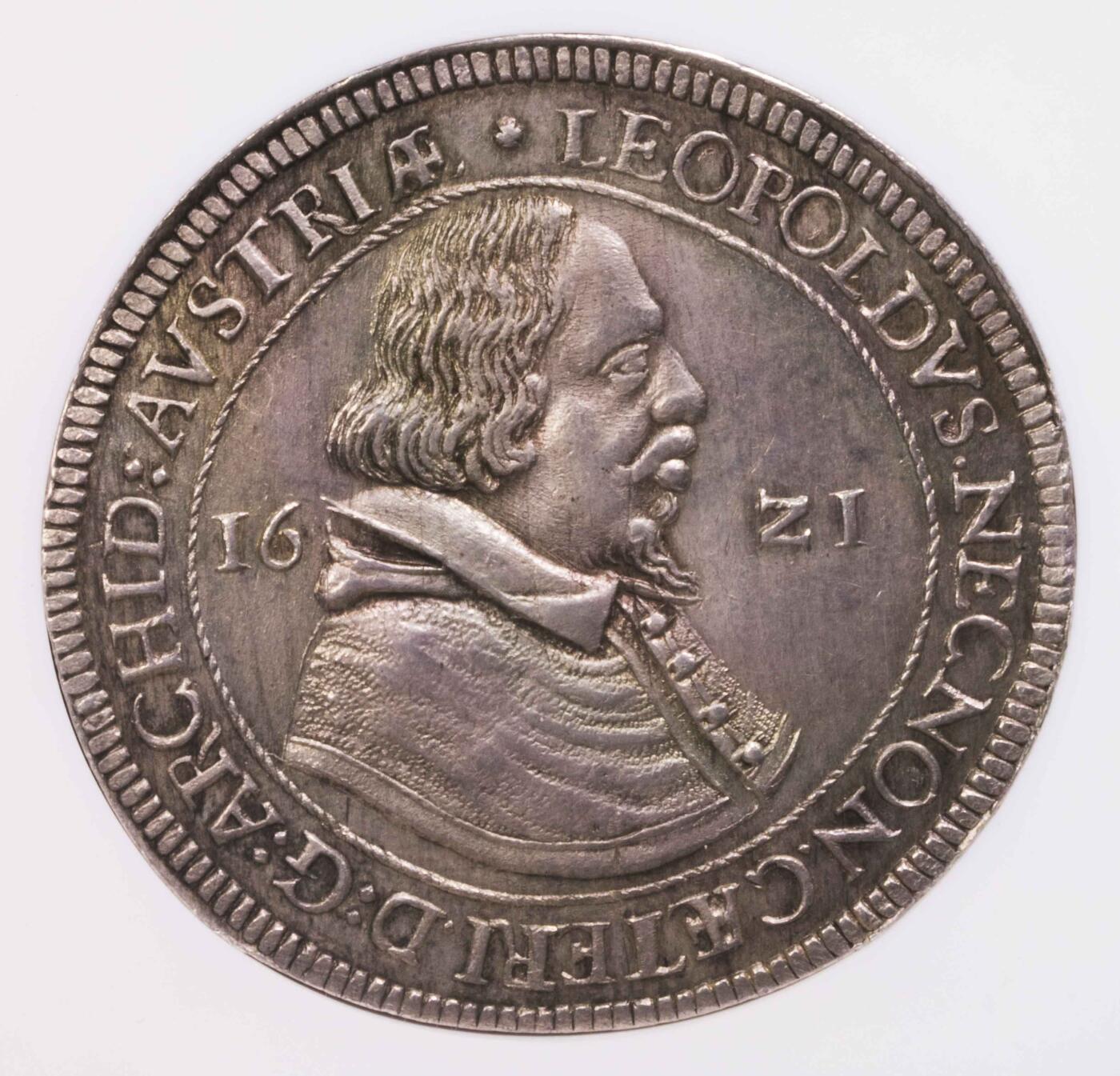 NGC-MS63 1621奥地利利奥波德泰勒大银币 唯一亚军分