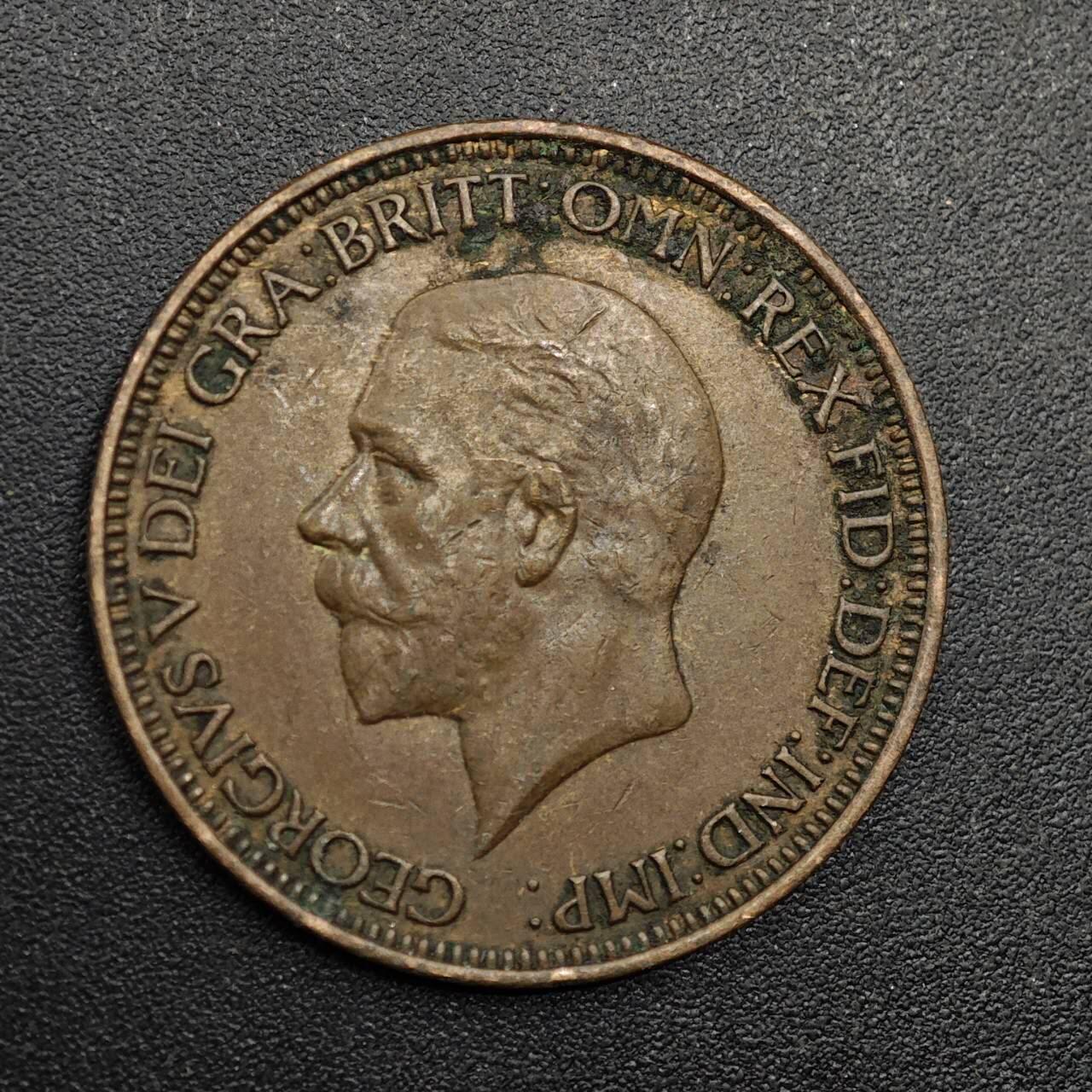 【淘币小摊】实时拍第八百七十四拍   银币散币场    每周一统一发货 英国1932年乔治五世半便士铜币