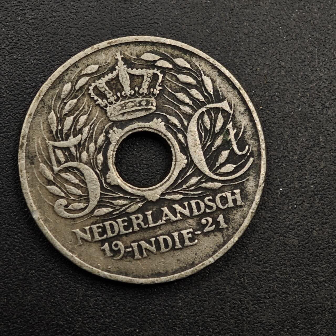 【淘币小摊】实时拍第八百七十四拍   银币散币场    每周一统一发货 荷属东印度1921年5分镍币