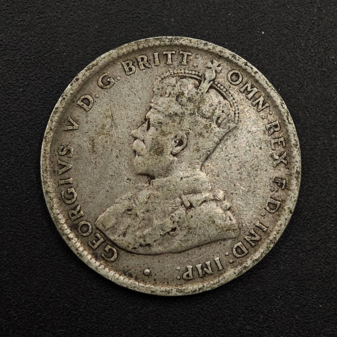 【淘币小摊】实时拍第八百七十四拍   银币散币场    每周一统一发货 澳大利亚1917年乔治五世一先令银币