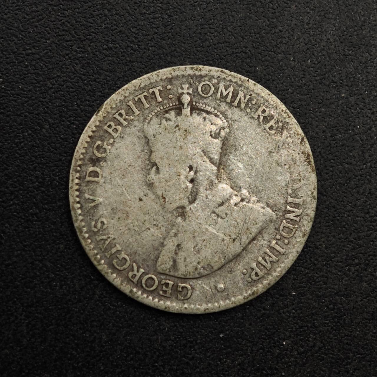 【淘币小摊】实时拍第八百七十四拍   银币散币场    每周一统一发货 澳大利亚1911年乔治五世3便士银币