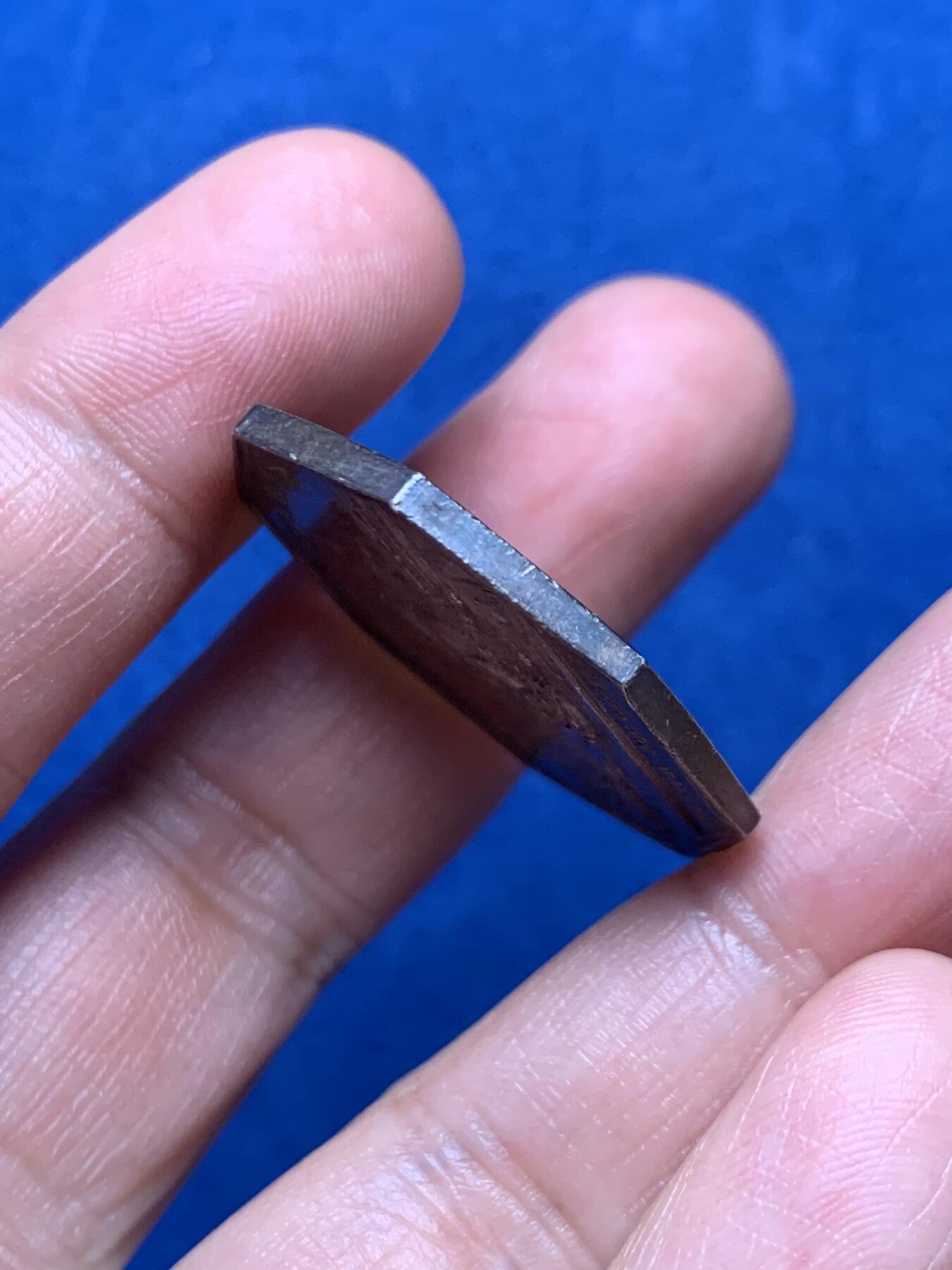 《竞宝斋》第466场 周日，周一 2场连拍 （全场包邮）欢迎送拍 法国路易十八银质八角代币，HAVRE DE GRACE字样，31.5mm，13.65克