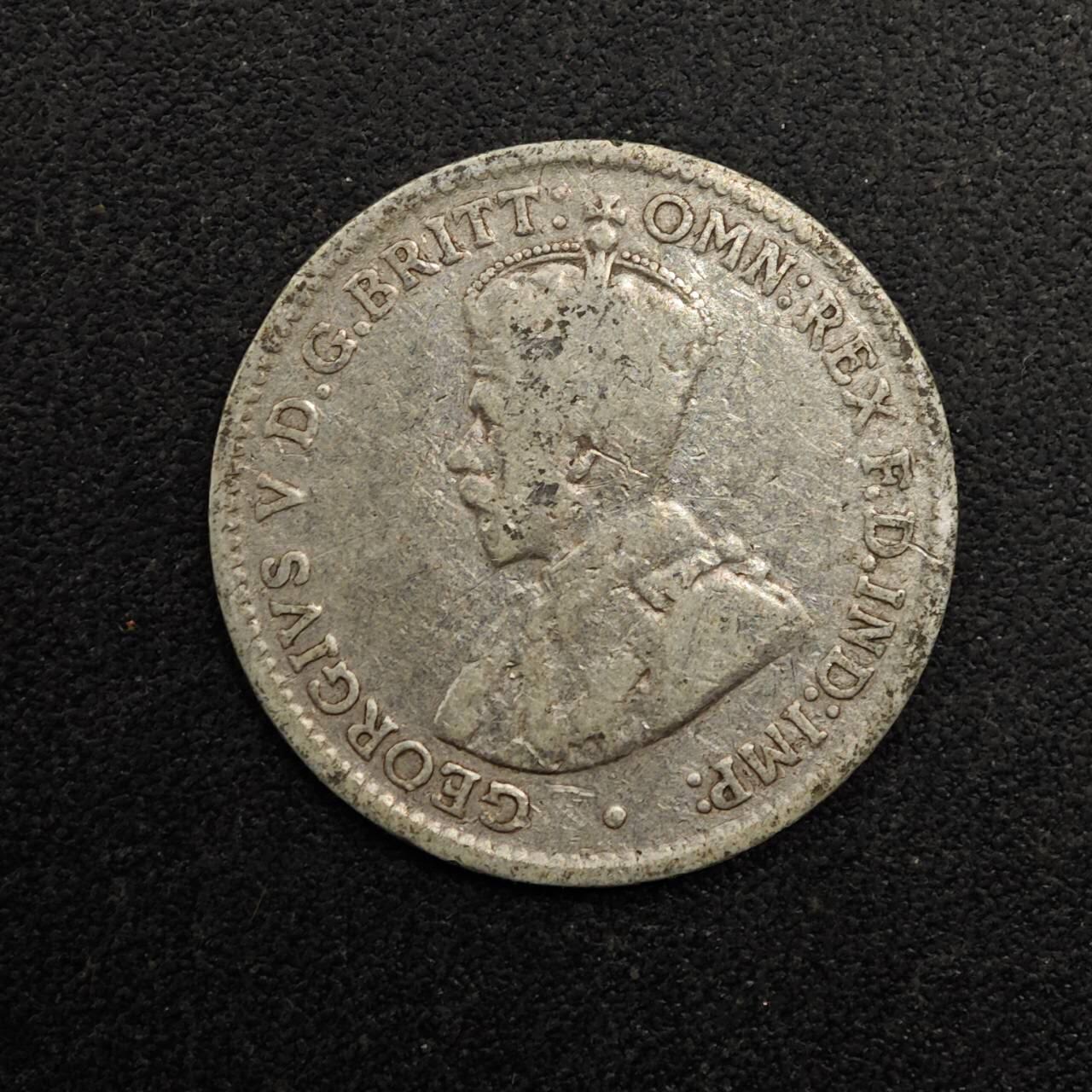 【淘币小摊】实时拍第八百七十四拍   银币散币场    每周一统一发货 澳大利亚1918年乔治五世3便士银币