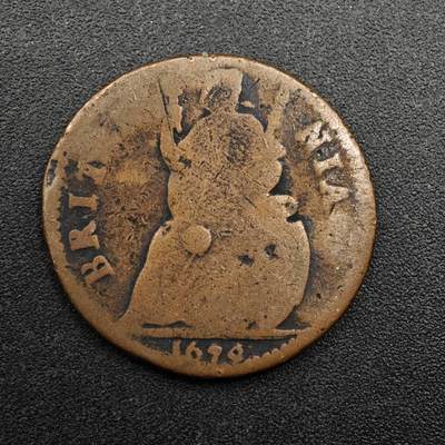 【淘币小摊】实时拍第八百七十四拍   银币散币场    每周一统一发货 - 英国1679年查尔斯二世法新铜币