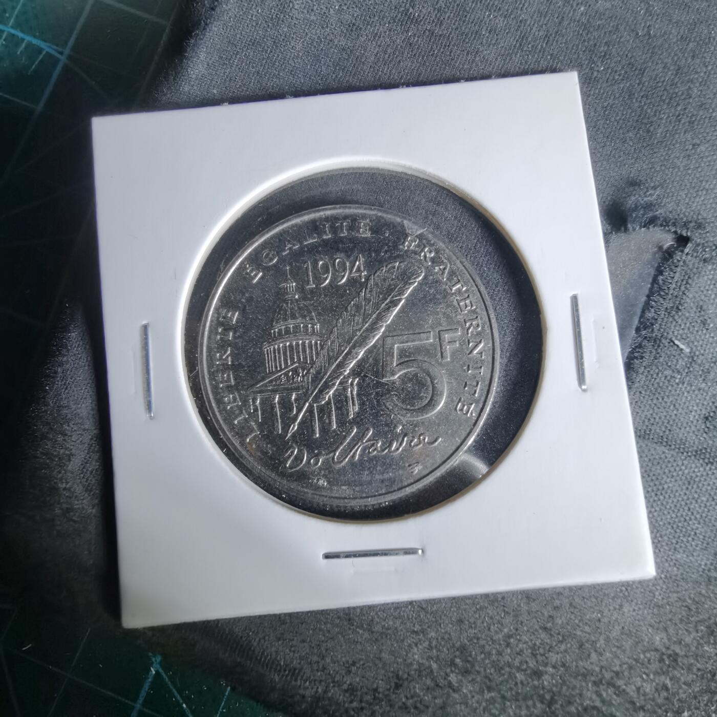 沼泽如烟--第1006场 法国1994年5法郎纪念币