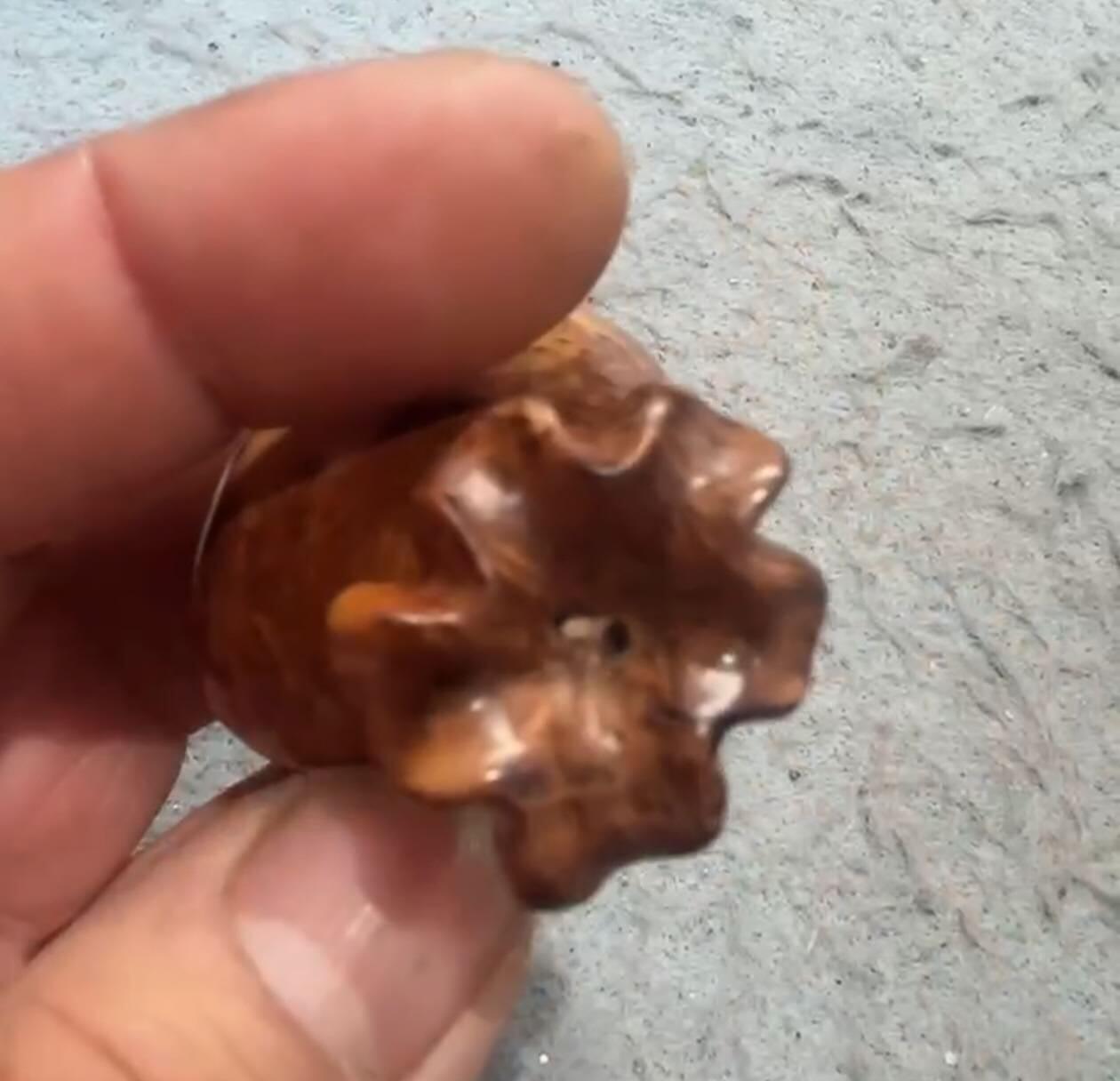 麻梨疙瘩钱袋子把件（挂件）