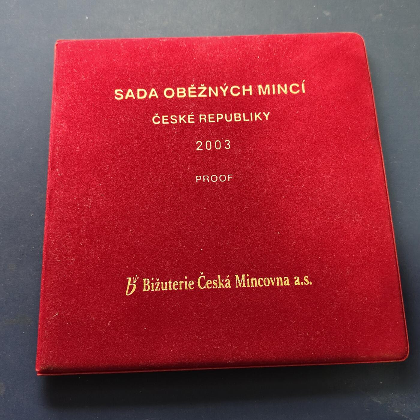 【全场包邮】纯粹捡漏拍509场 【稀少】捷克2003年官方封装精制套币-盒证全-量3000-含造币厂成立10周年精制银章【24.5毫米10.53克99.9%】
