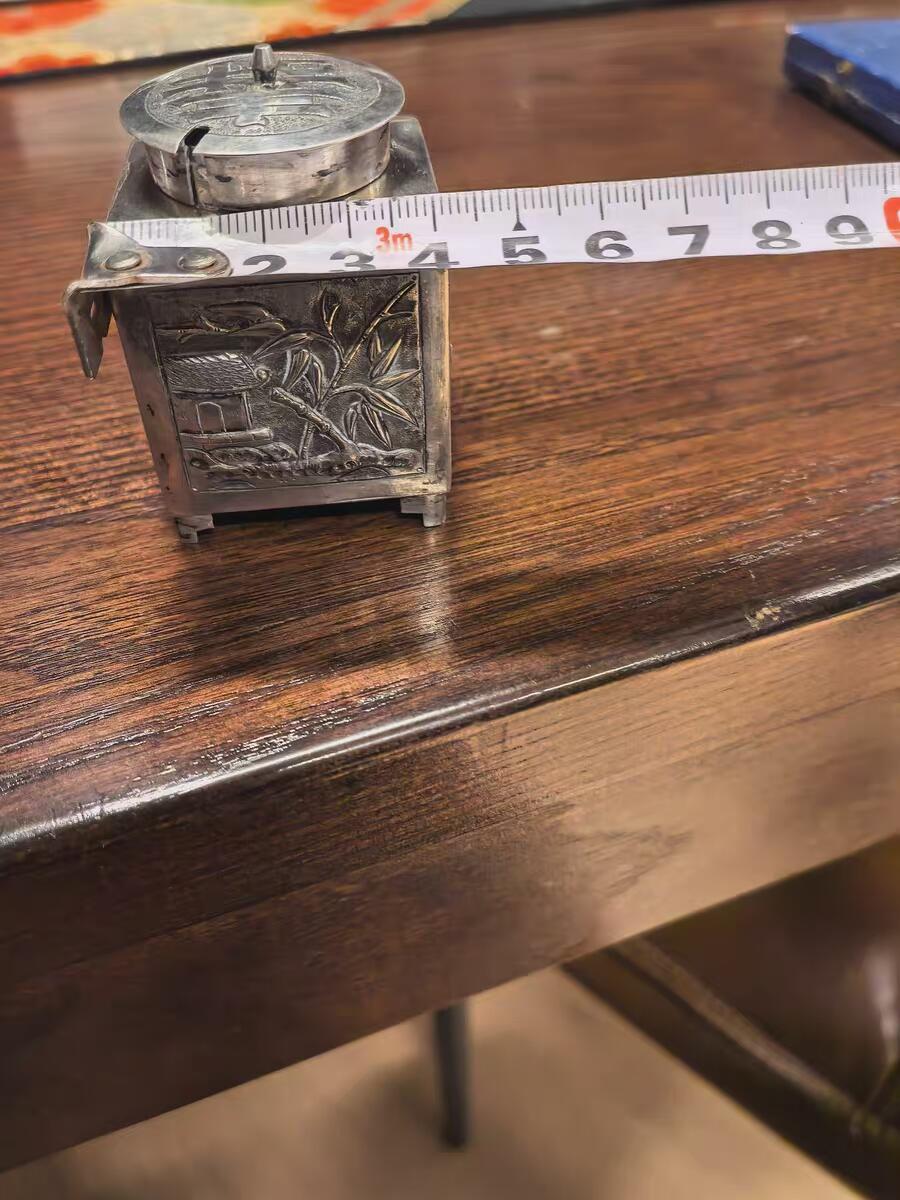 欧洲铜章和回流杂项第一场 欧洲回流晚清民国调料罐银罐纯银55克左右，有银调羹