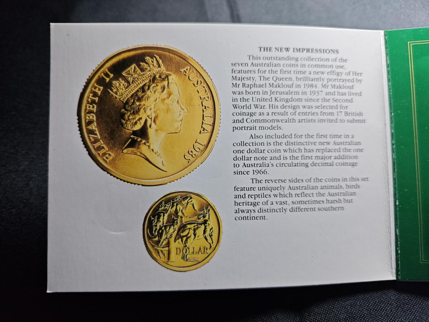 KK钱币收藏小铺   套币 批量/好品散币专场 2月预留时间 周末发货  1985澳大利亚大小面值清年套币