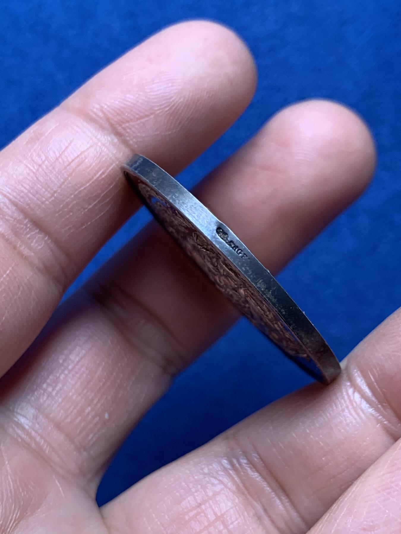 《竞宝斋》第466场 周日，周一 2场连拍 （全场包邮）欢迎送拍 法国 19世纪 农业银章 21g 36.8mm 原味包浆