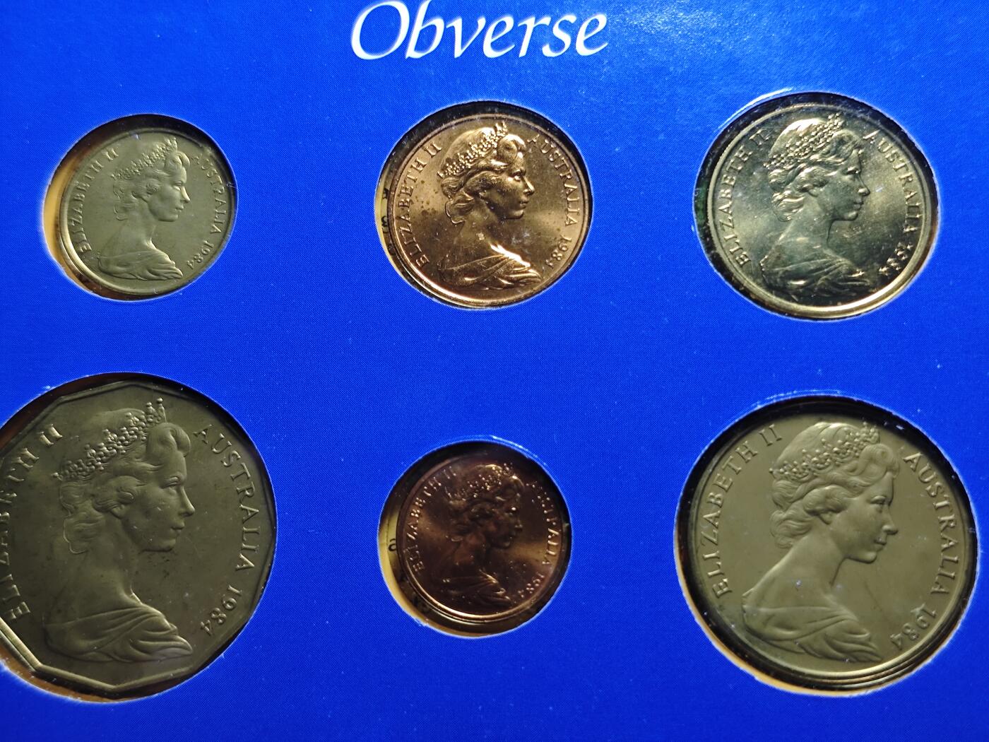 KK钱币收藏小铺   套币 批量/好品散币专场 2月预留时间 周末发货  1984澳大利亚大小面值清年一套