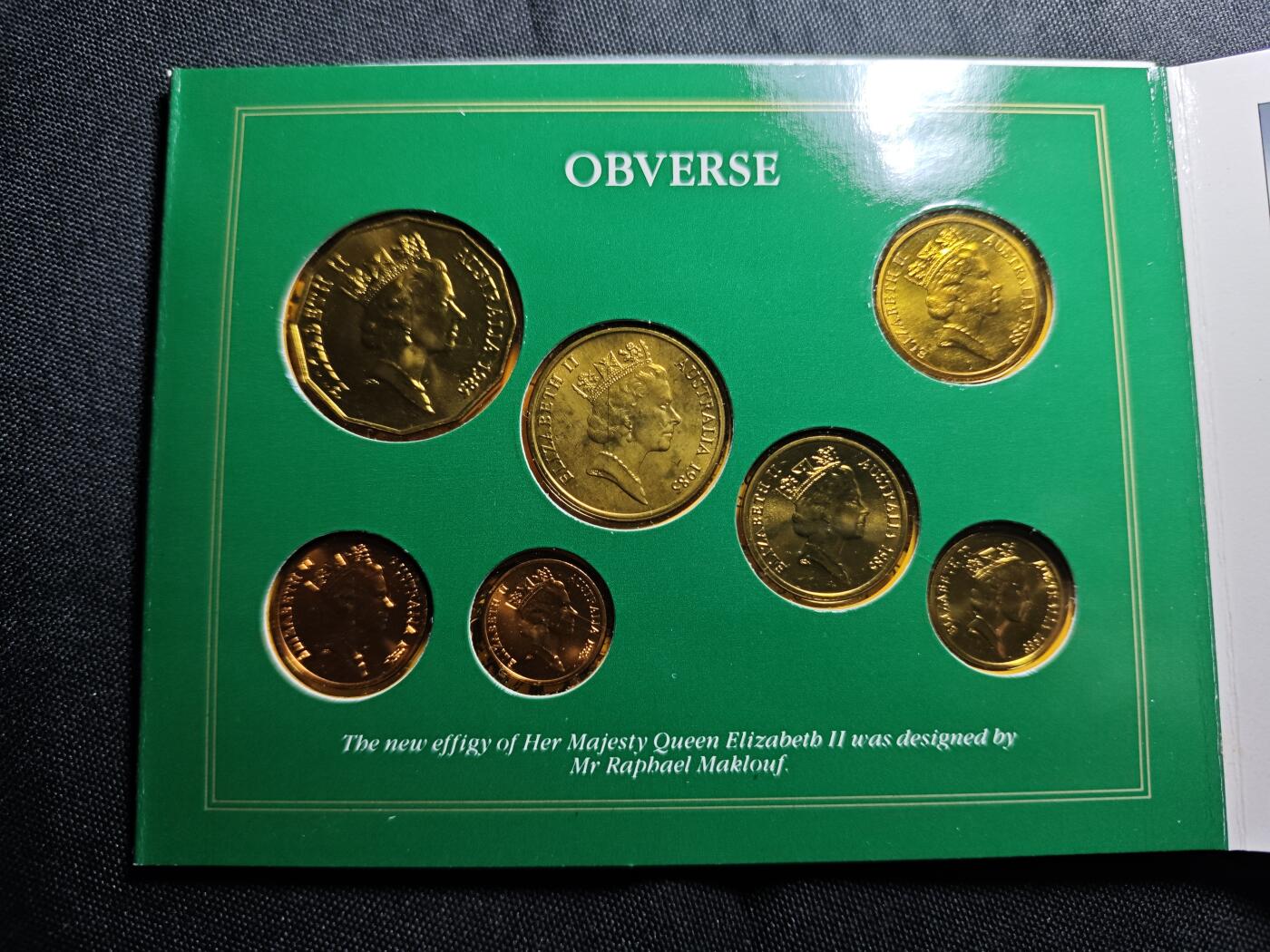 KK钱币收藏小铺   套币 批量/好品散币专场 2月预留时间 周末发货  1985澳大利亚大小面值清年套币