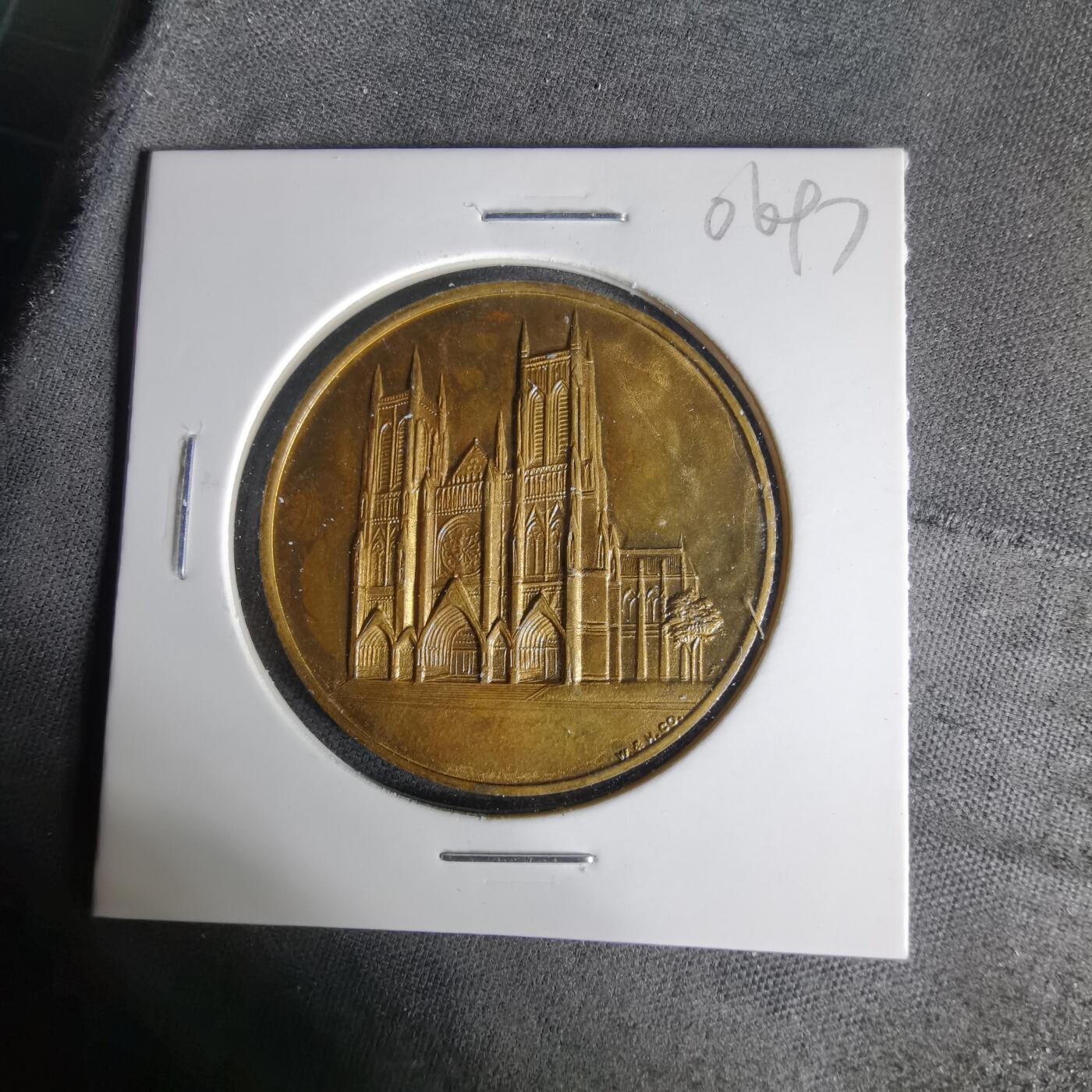 沼泽如烟--第1006场 美国纽约圣约翰神明大教堂（The Cathedral Church of St. John the Divine）的朝圣纪念章（Souvenir of Pilgrimage）。