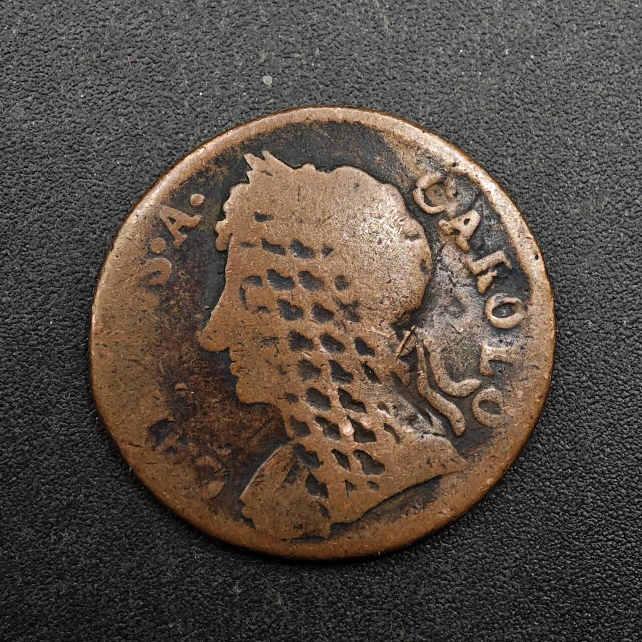 【淘币小摊】实时拍第八百七十四拍   银币散币场    每周一统一发货 英国1679年查尔斯二世法新铜币