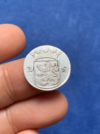 《竞宝斋》第466场 周日，周一 2场连拍 （全场包邮）欢迎送拍 - 荷兰东印度公司1744立狮2S银币