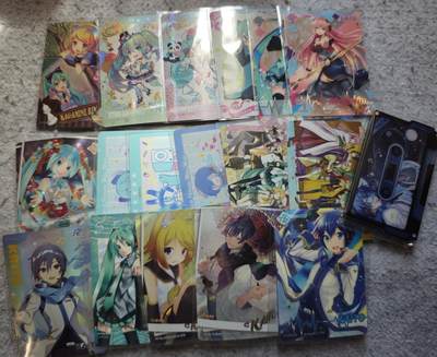 【随心含颖卡拍55期】卡游/集卡社/卡卡沃 抽卡机专场拍卖【无佣金】 - 卡游 初音卡18张➕周边一个