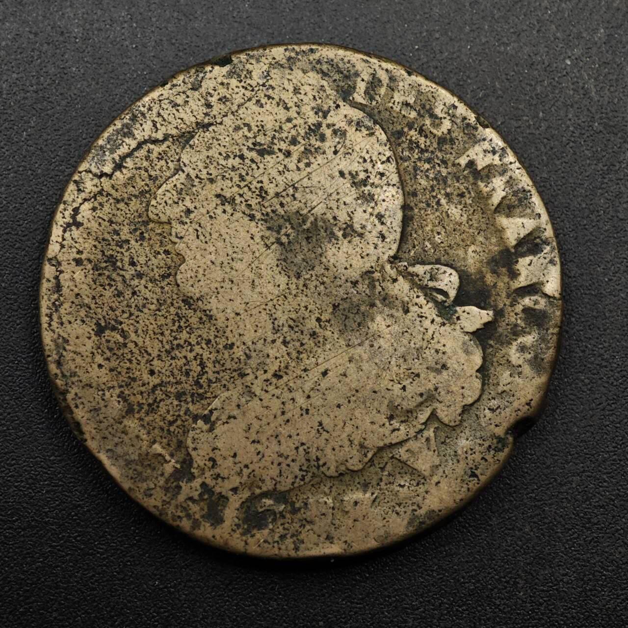 【淘币小摊】实时拍第八百七十四拍   银币散币场    每周一统一发货 法国1798年路易十六2S大铜币