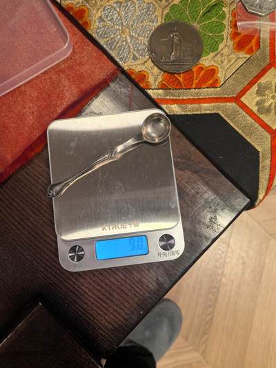 欧洲铜章和回流杂项第一场 - 欧洲纯银银勺